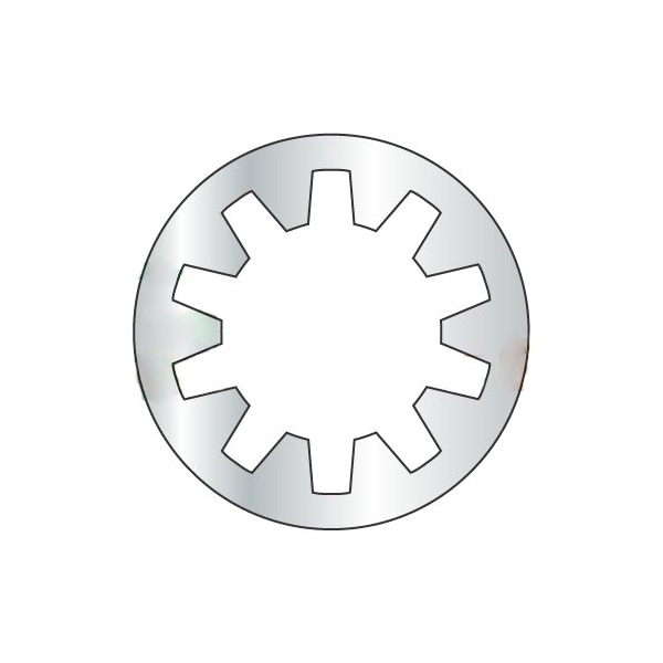 Newport Fasteners Internal Tooth Lock Washer, For Screw Size M6 Steel, Zinc Plated Finish, 6000 PK 457572 - main
